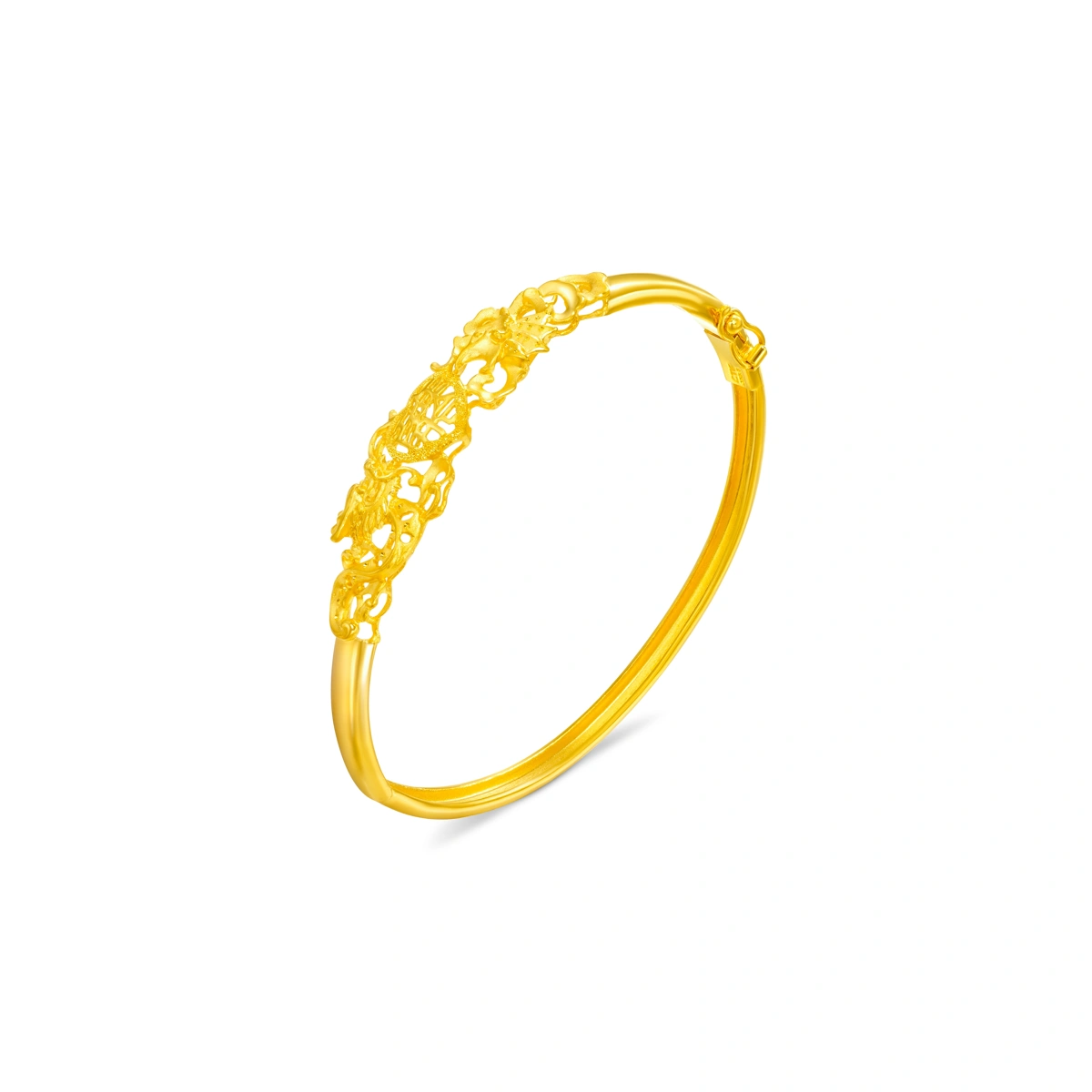 Dragon and Phoenix 999.9 Gold bangle