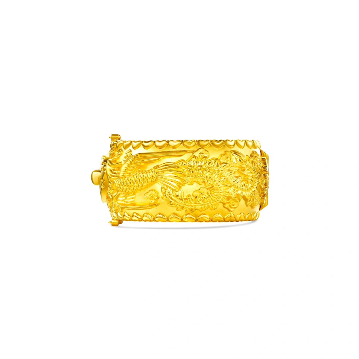 Dragon and Phoenix 999 Gold bangle