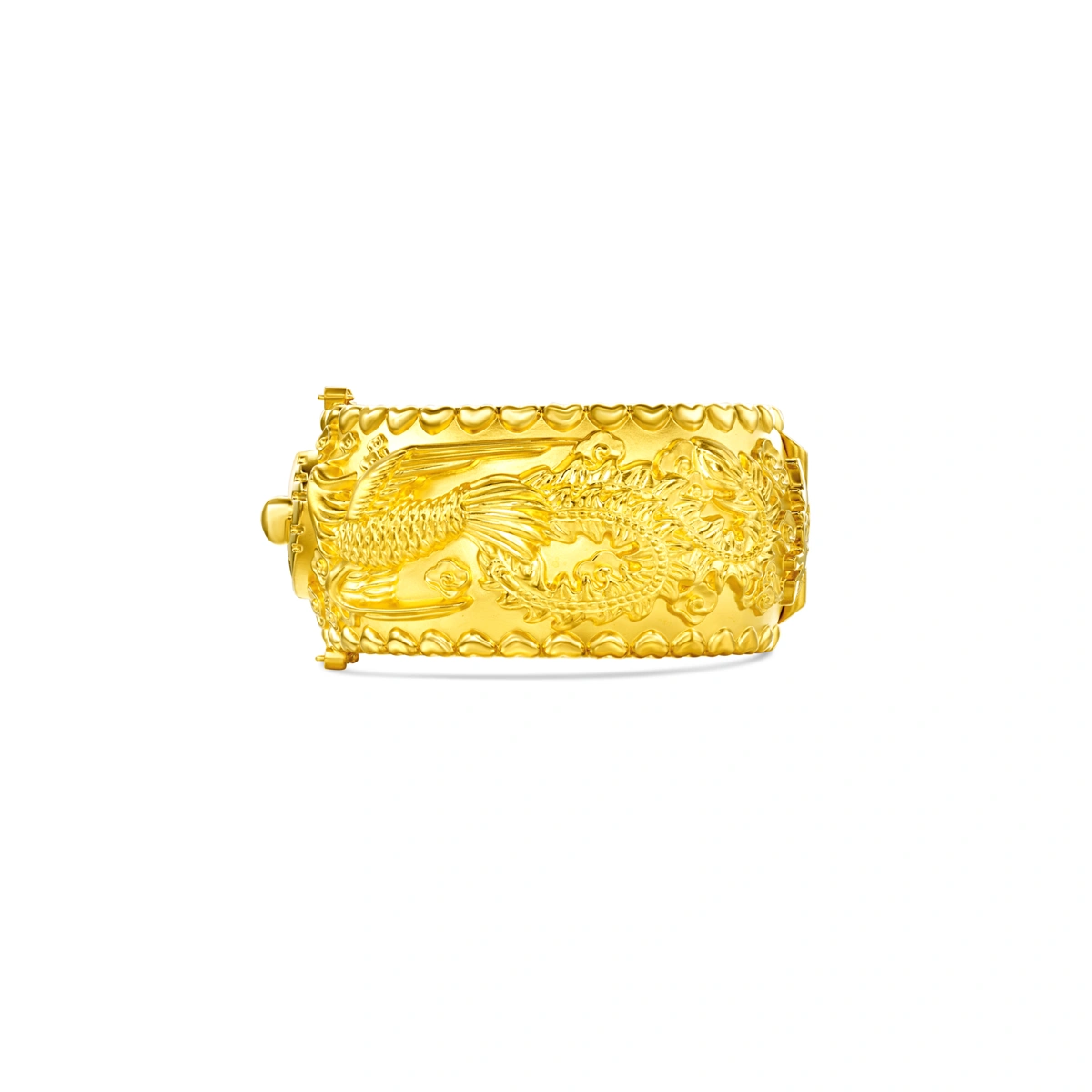 Dragon and Phoenix 999 Gold bangle