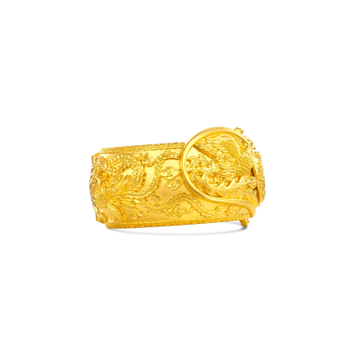 Dragon and Phoenix 999 Gold bangle