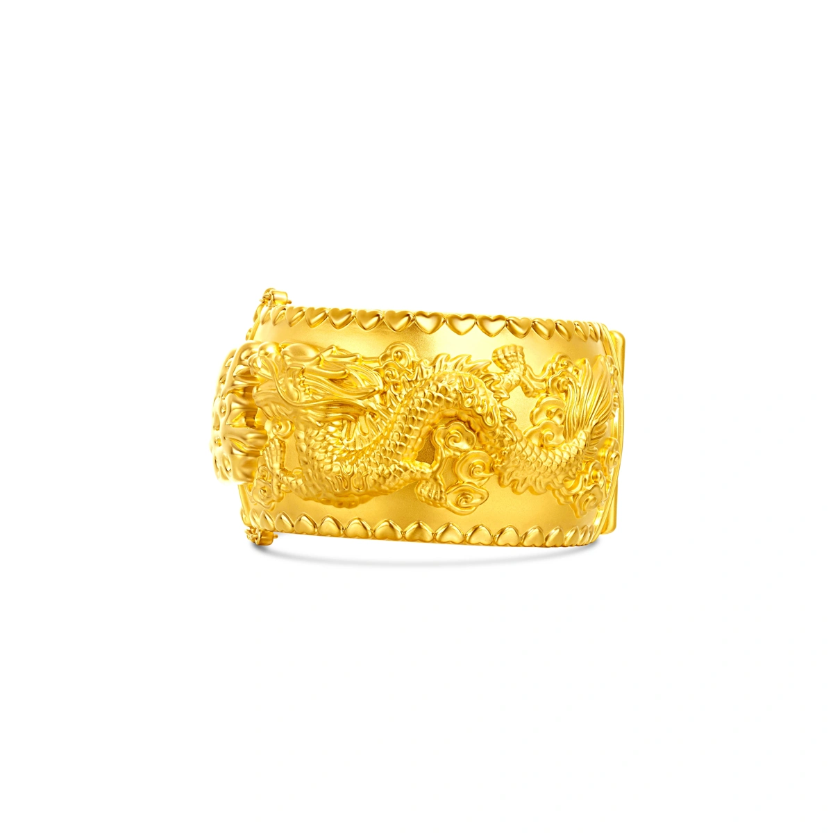 Dragon and Phoenix 999 Gold bangle