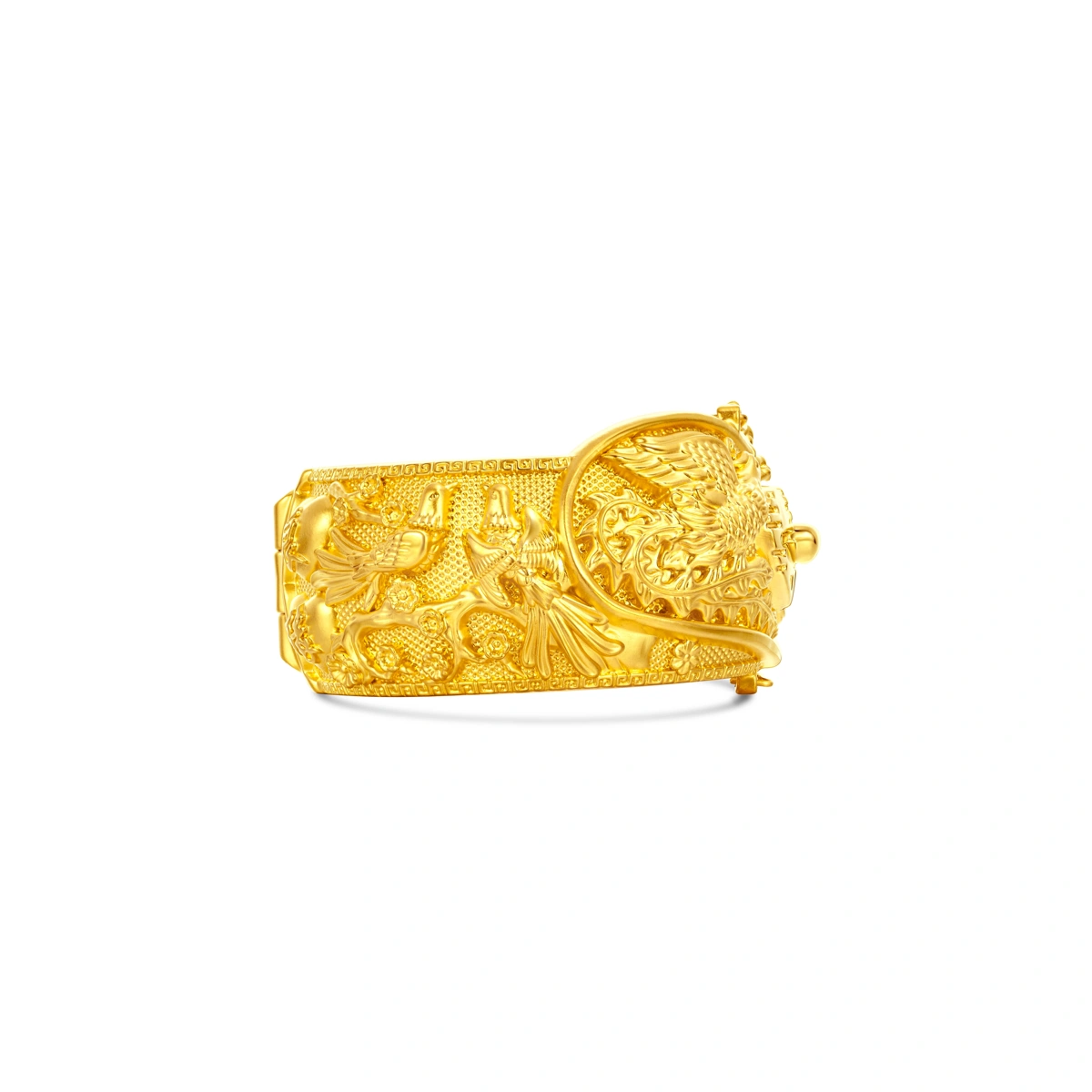 Dragon and Phoenix 999 Gold bangle