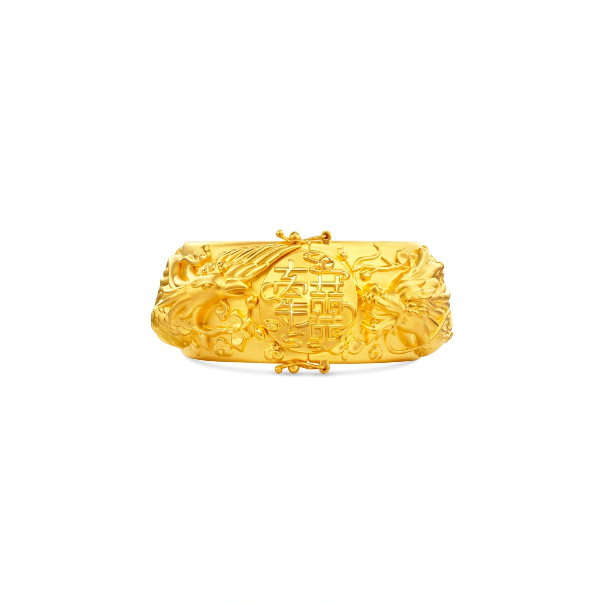 Dragon and Phoenix 999 Gold bangle