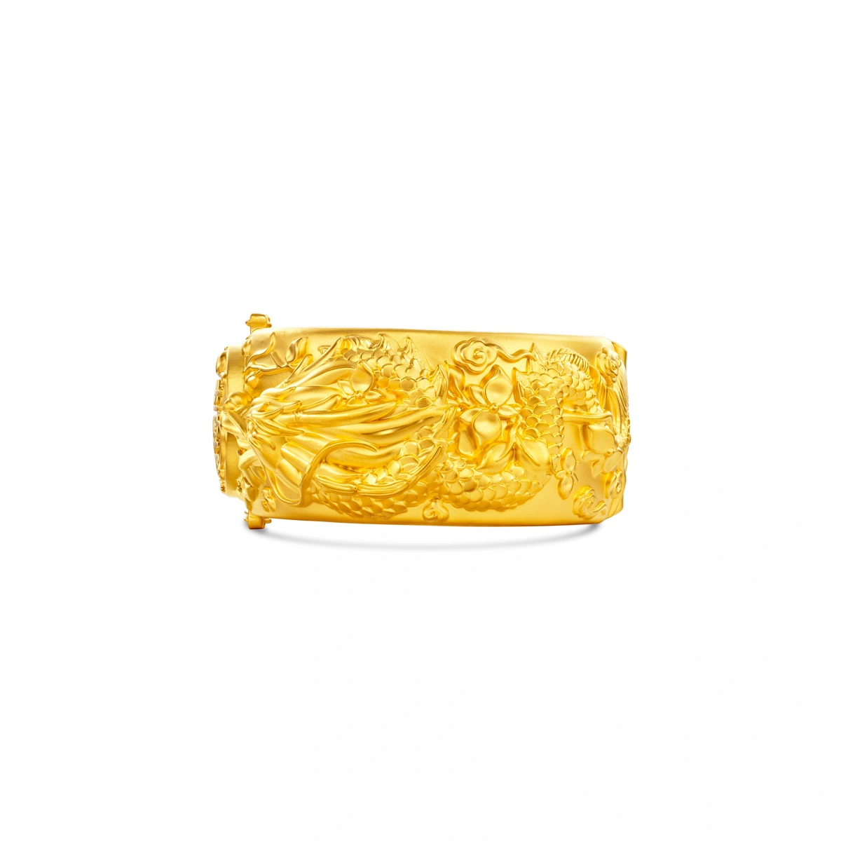 Dragon and Phoenix 999 Gold bangle