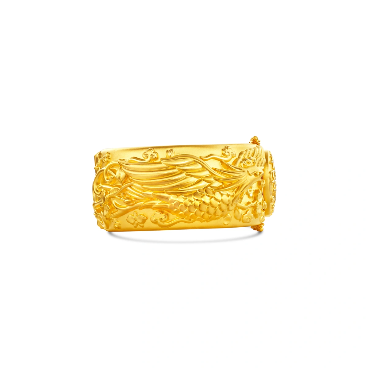 Dragon and Phoenix 999 Gold bangle