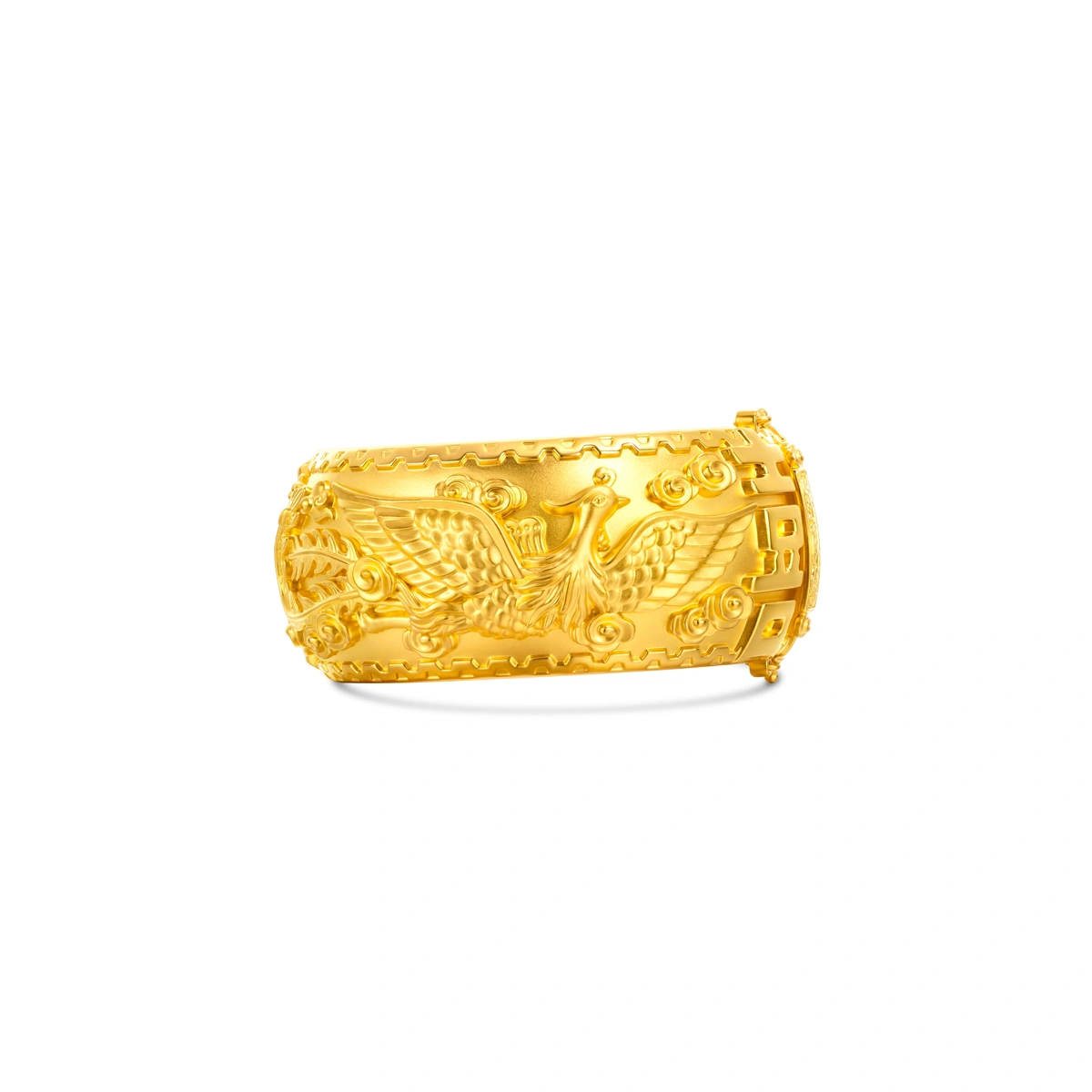 Dragon and Phoenix 999 Gold bangle
