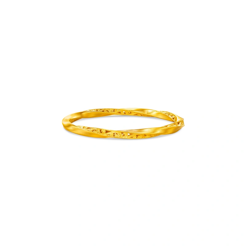 999 Gold bangle (Hollow)