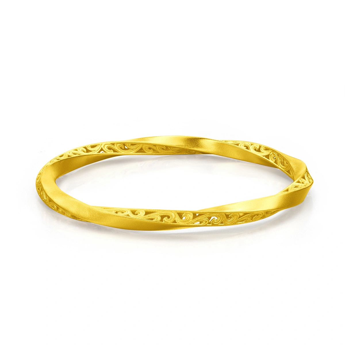 999 Gold bangle (Hollow)