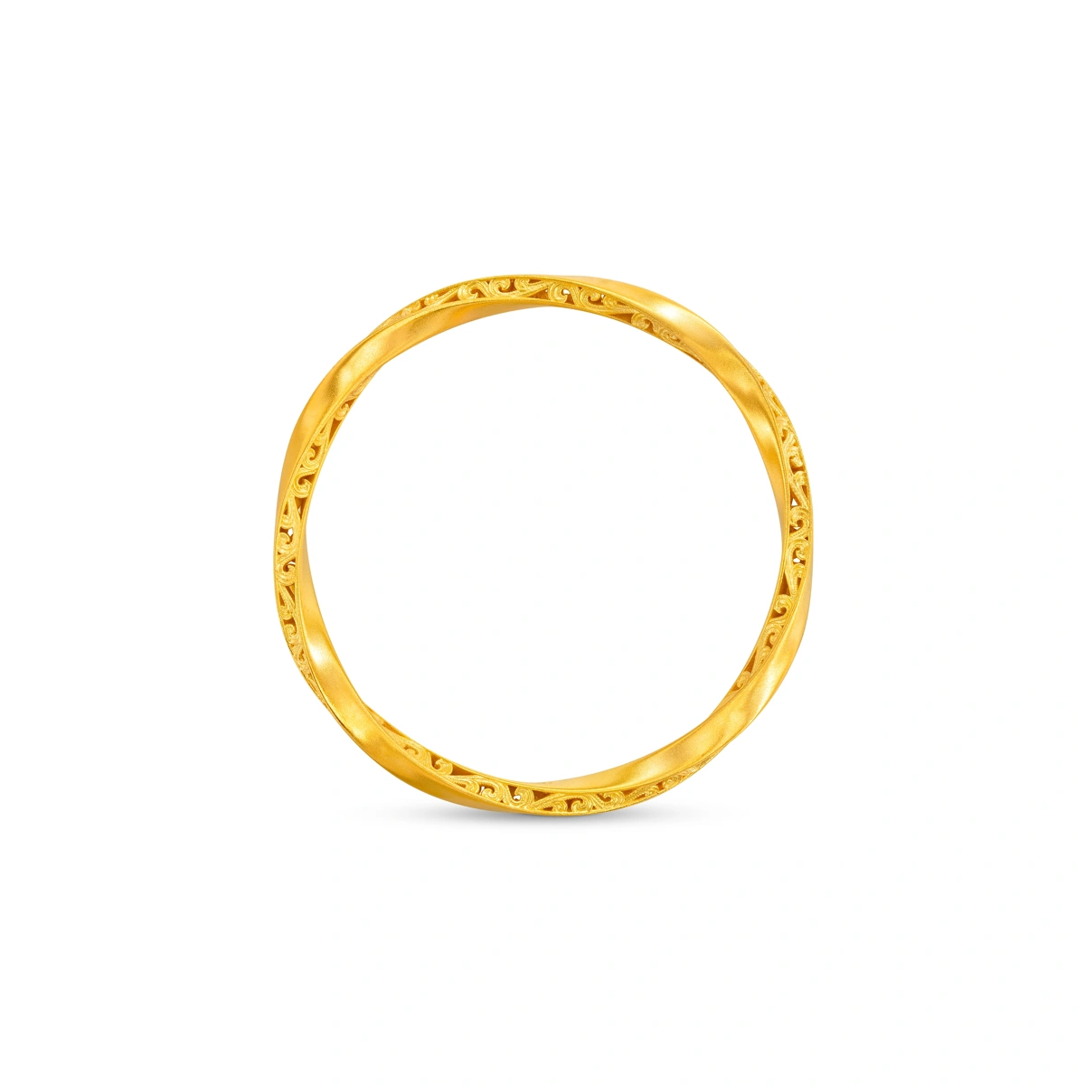 999 Gold bangle (Hollow)