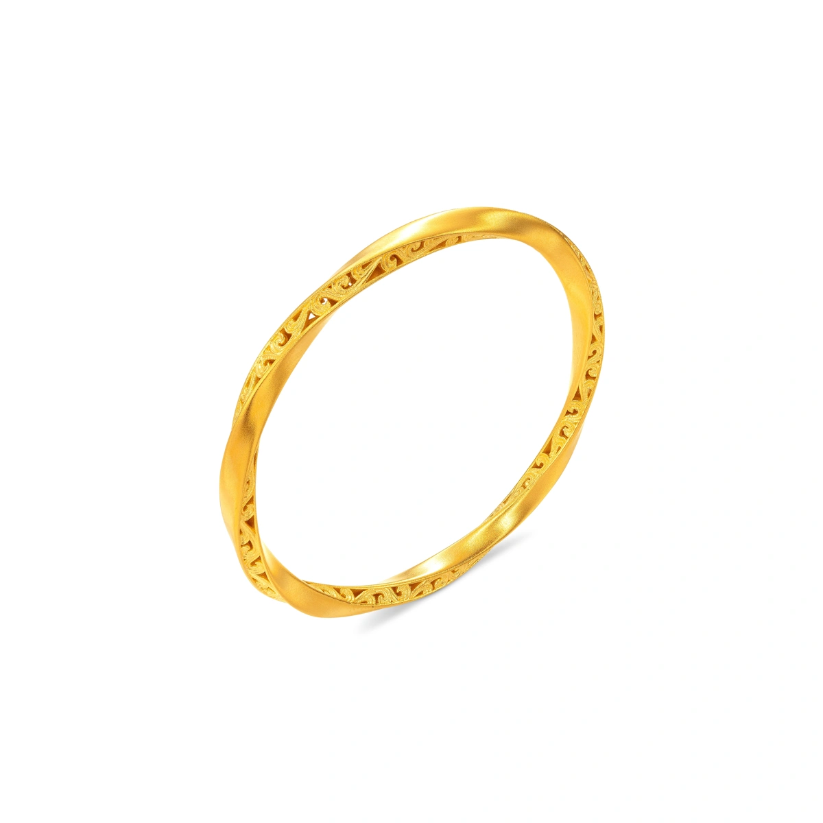 999 Gold bangle (Hollow)