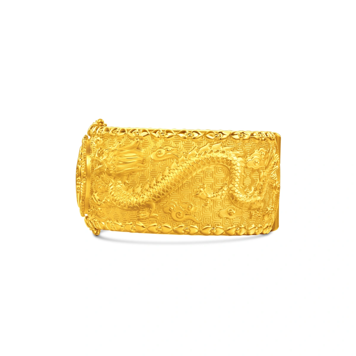Dragon and Phoenix 999 Gold bangle