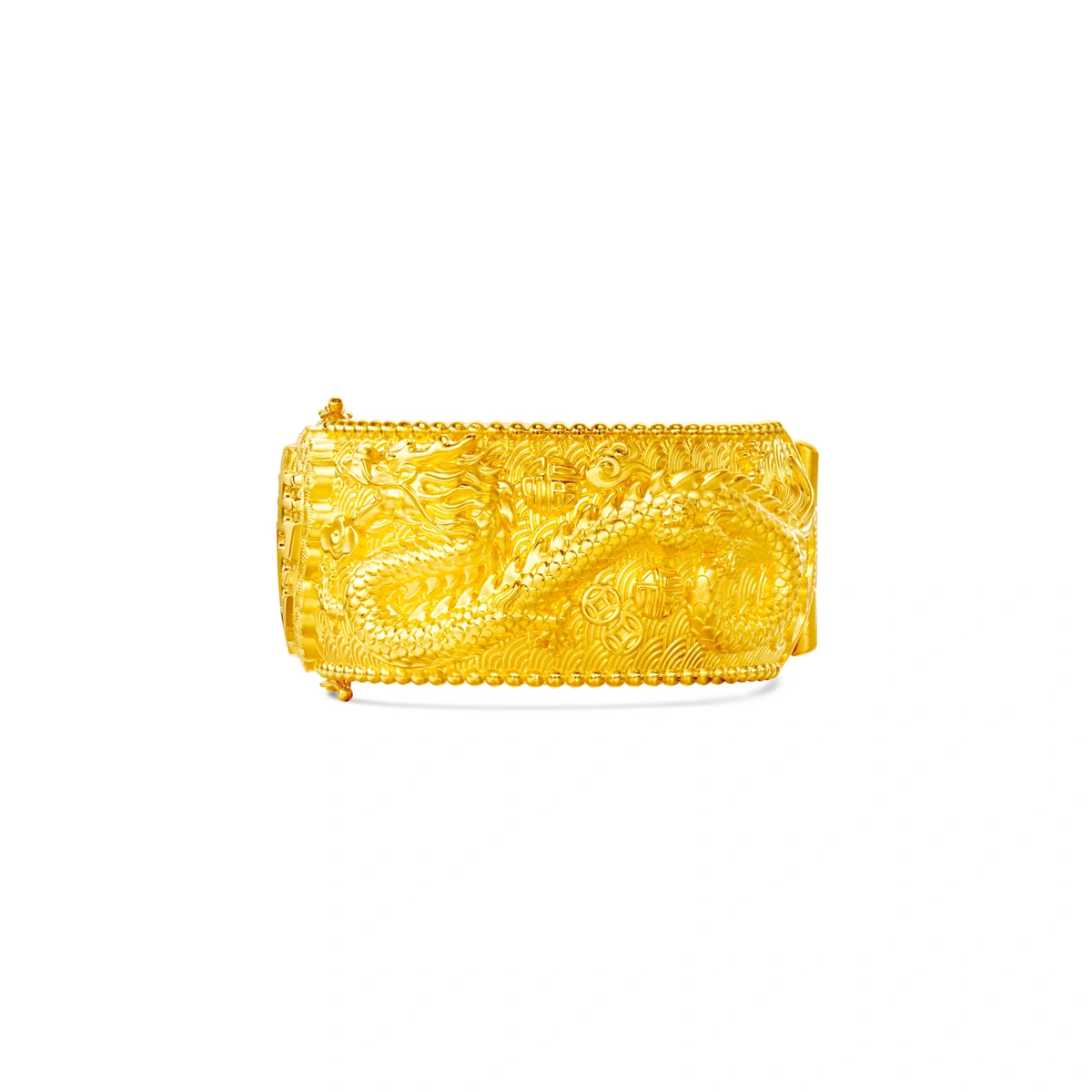 Dragon and Phoenix 999 Gold bangle