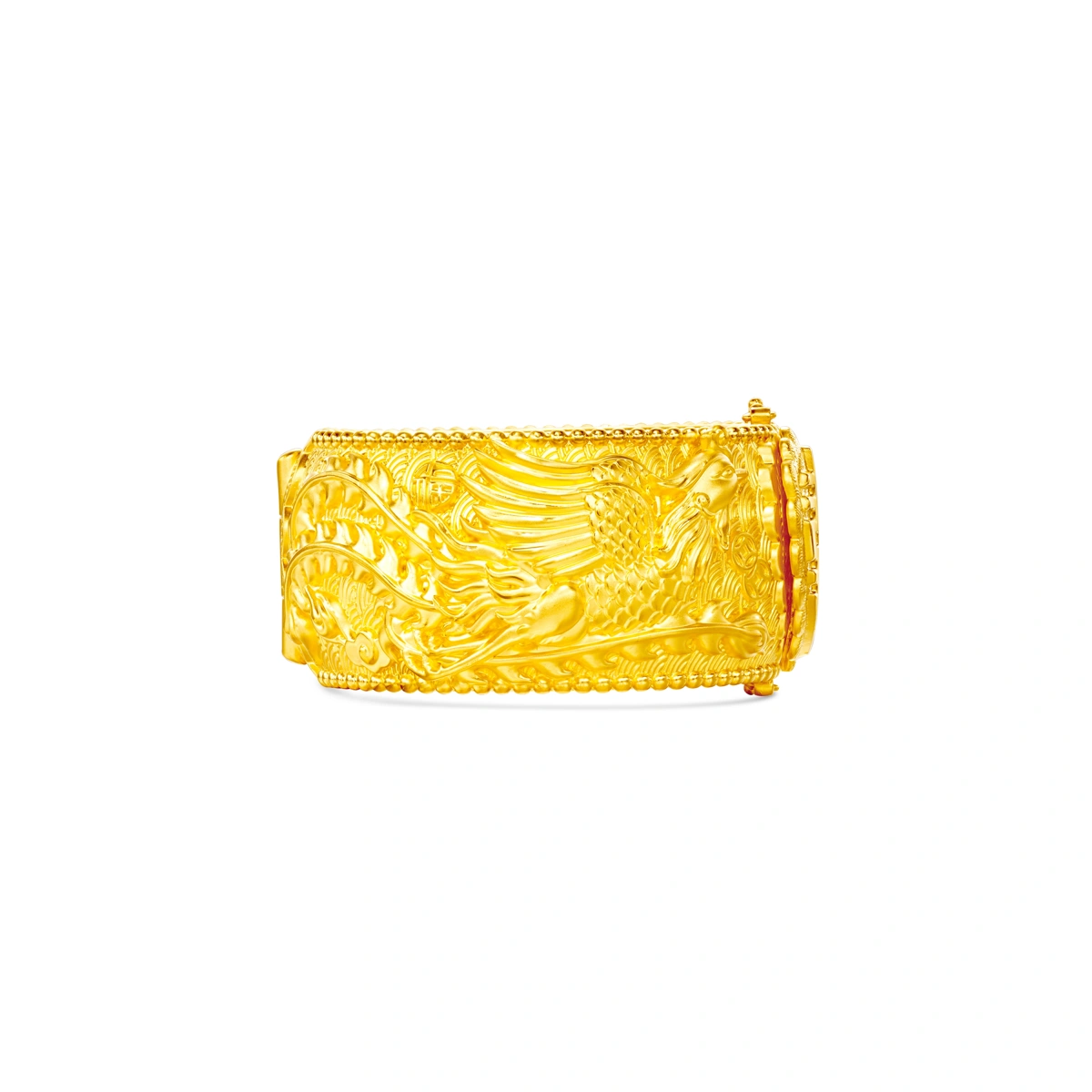 Dragon and Phoenix 999 Gold bangle