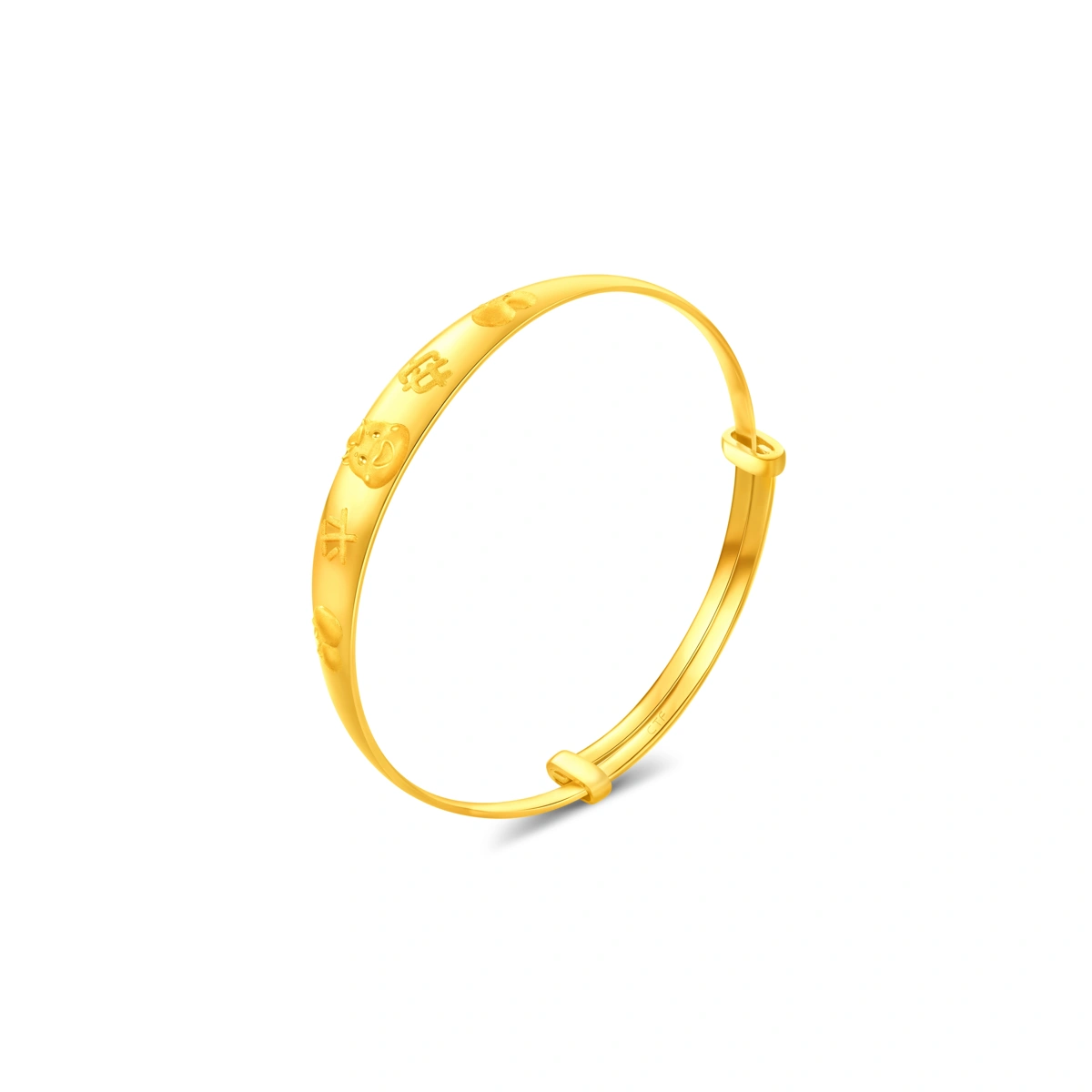 Peace 999.9 Gold Baby bangle