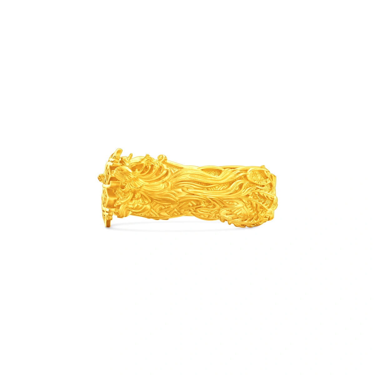 Dragon and Phoenix 999 Gold bangle