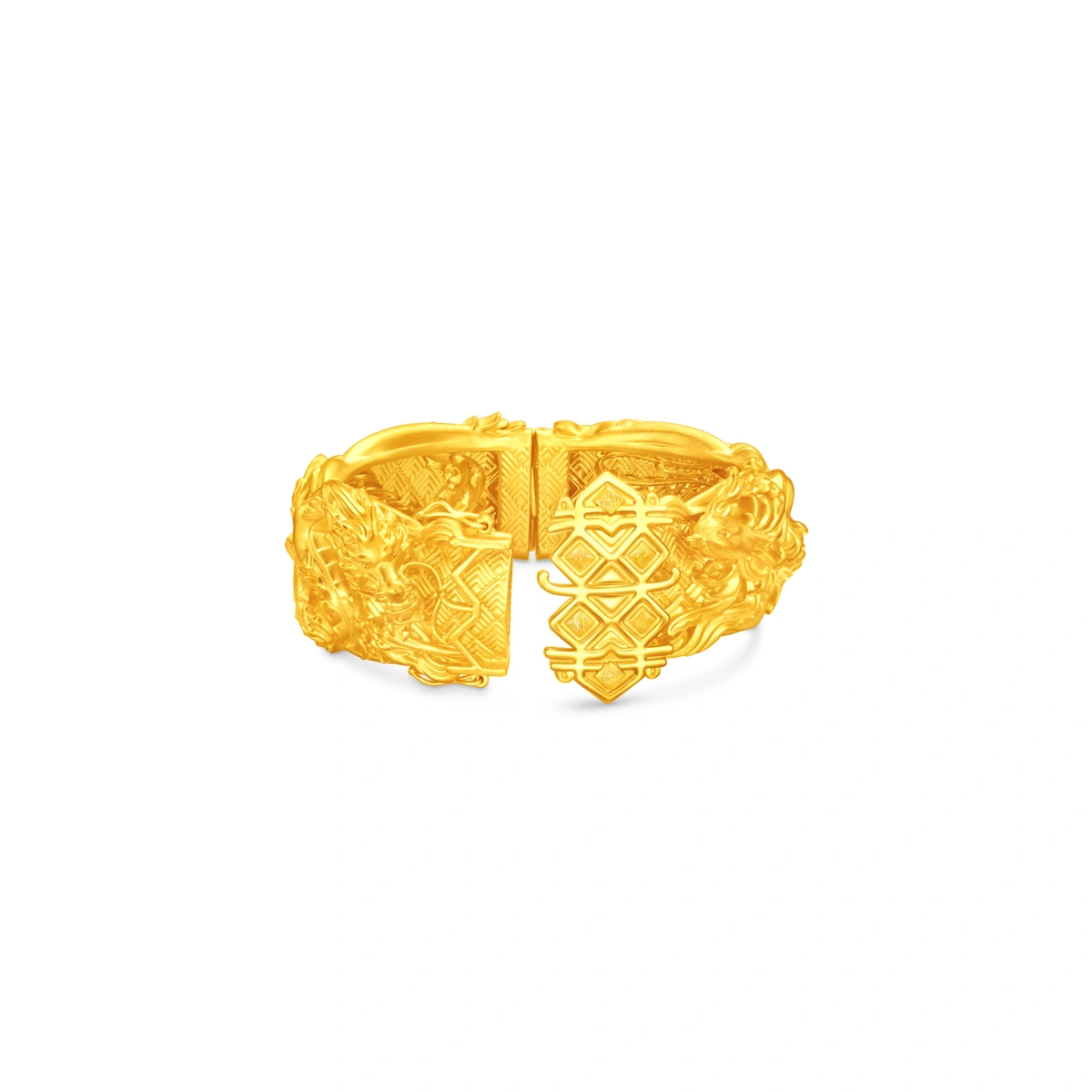 Dragon and Phoenix 999 Gold bangle