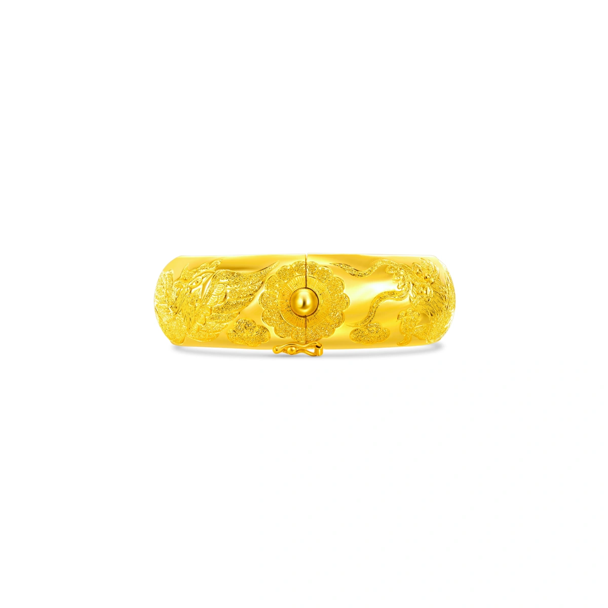 Dragon and Phoenix 999.9 Gold bangle
