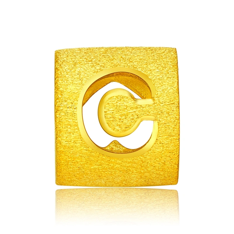 999.9黃金吊墜 (大版字母C)
