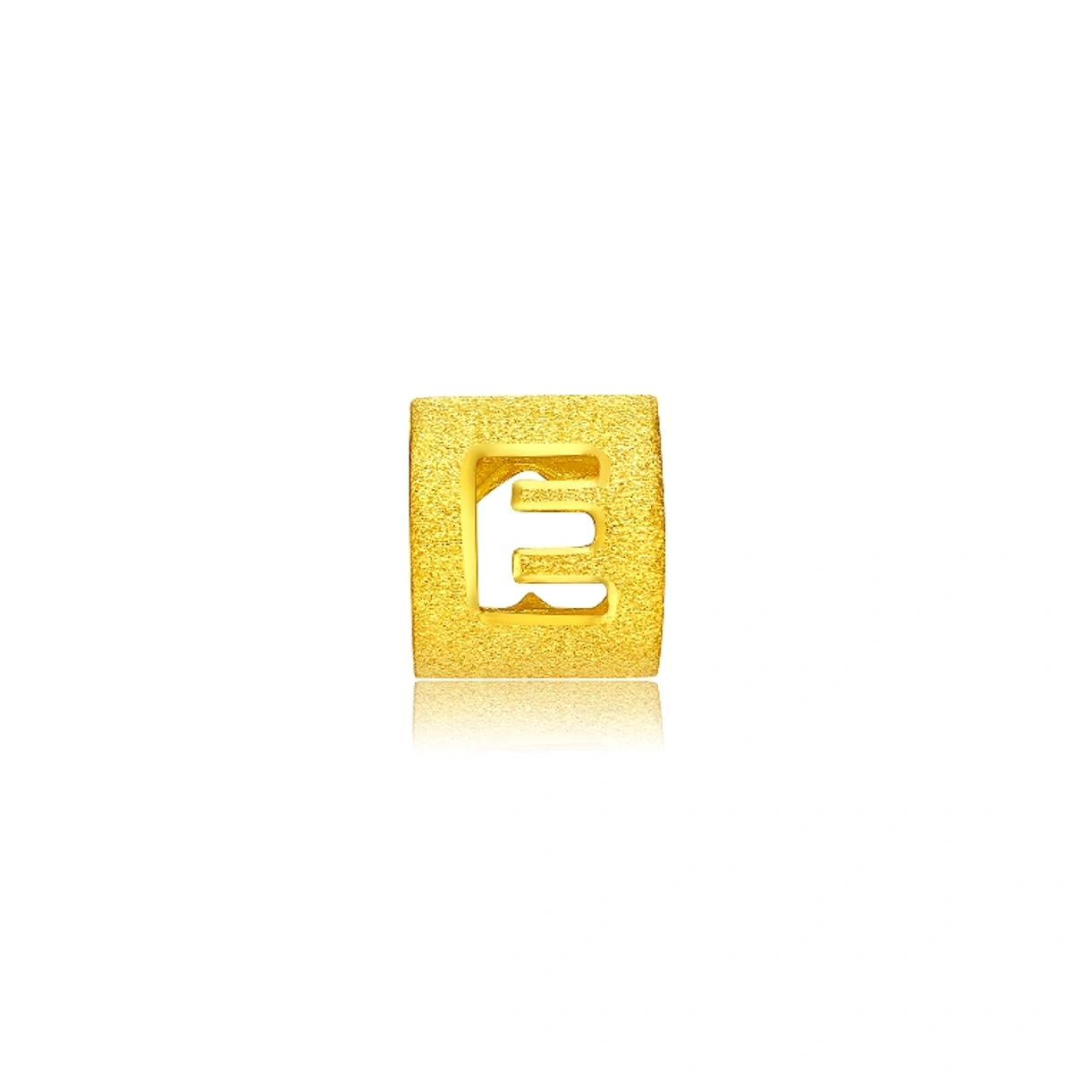 999.9 Gold Pendant (Large English Letter E)