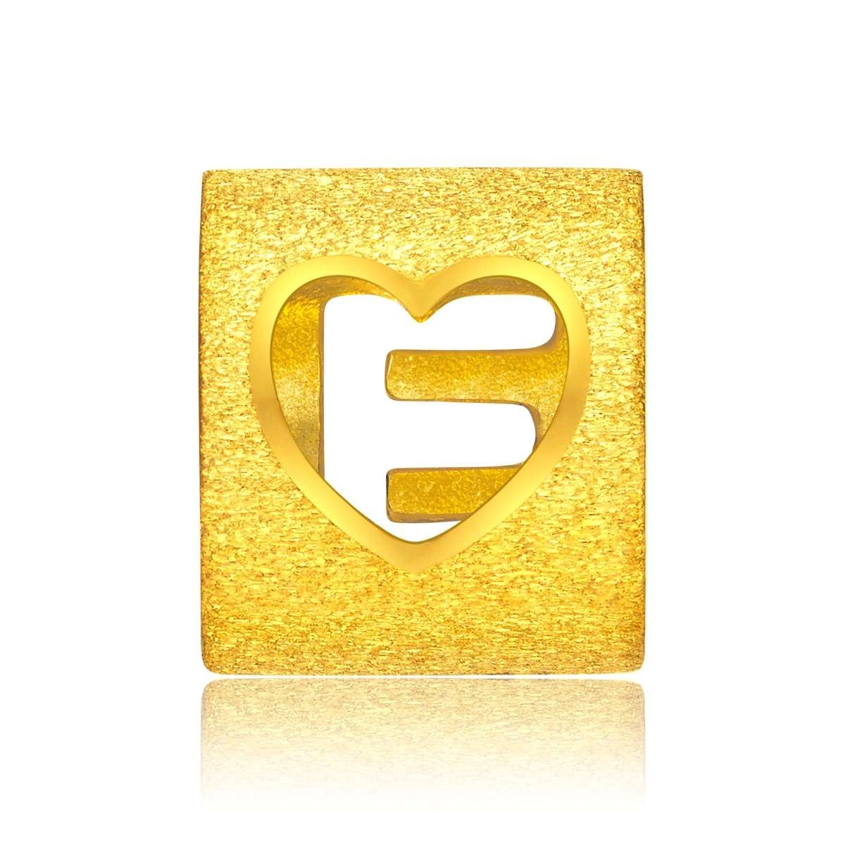 999.9 Gold Pendant (Large English Letter E)