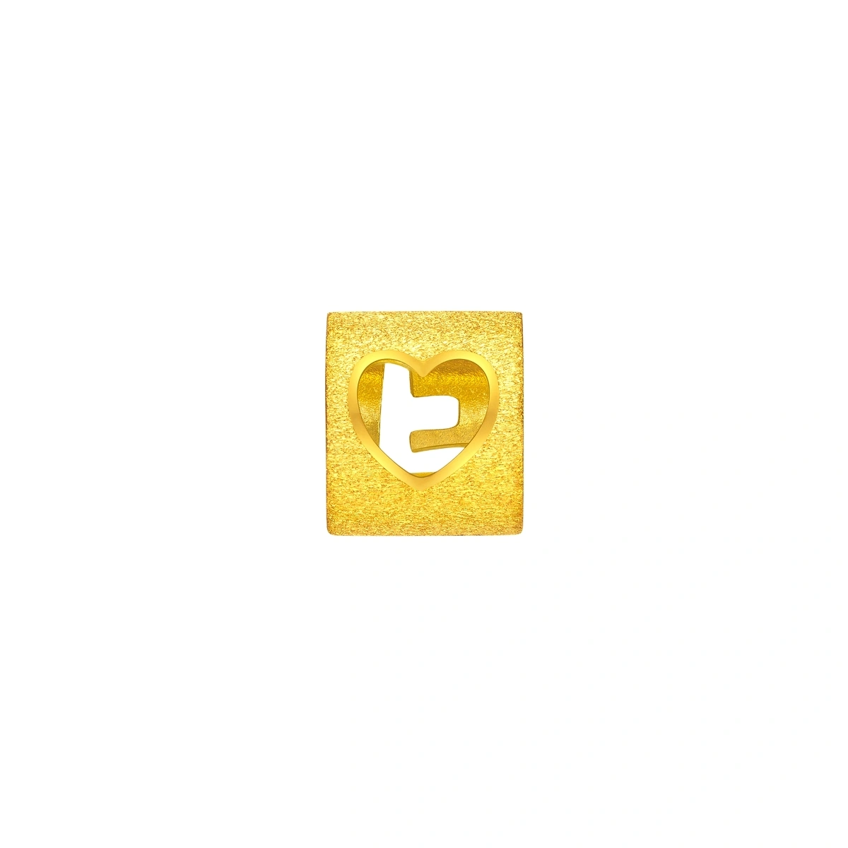 999.9 Gold Pendant (Large English Letter F)