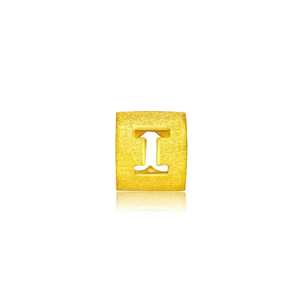 999.9 Gold Pendant (Large English Letter I)