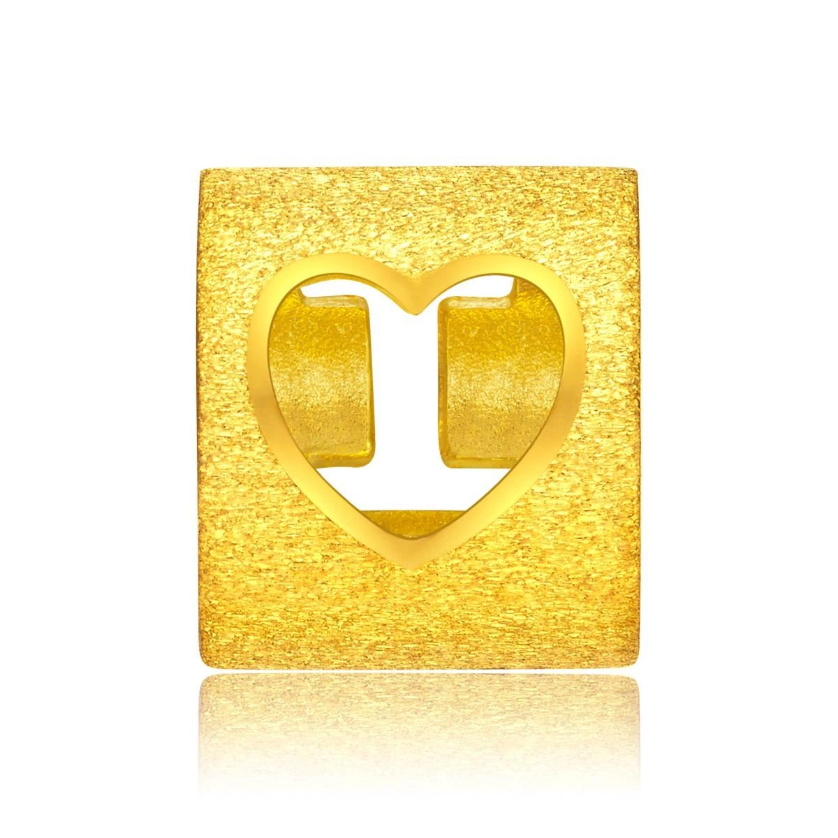 999.9 Gold Pendant (Large English Letter I)