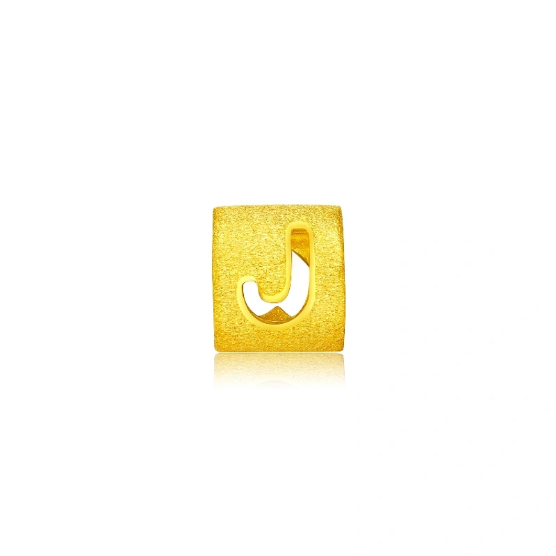 999.9黃金吊墜 (大版字母J)