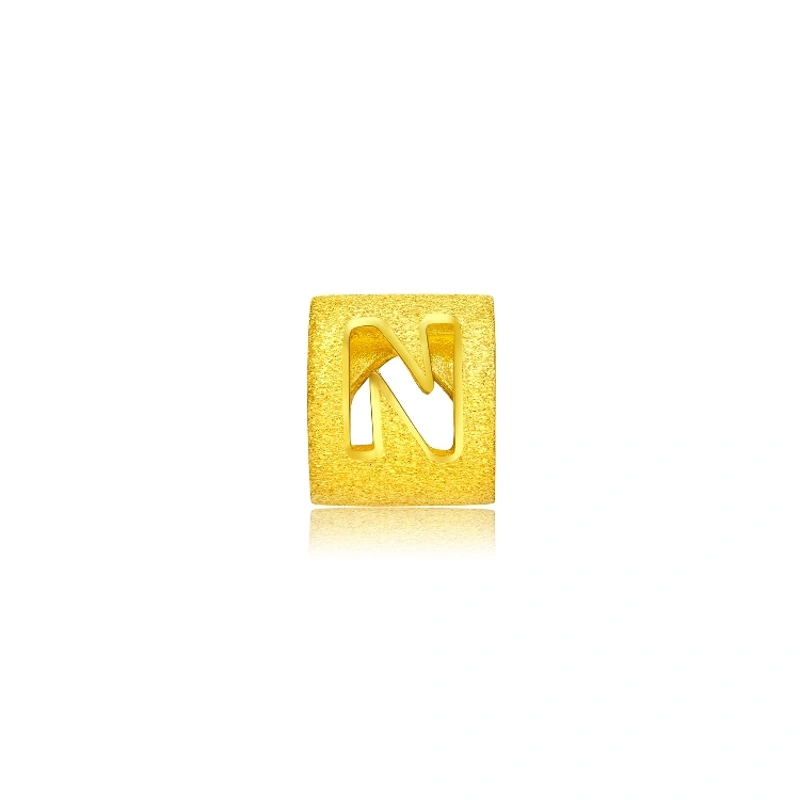 999.9黃金吊墜 (大版字母N)