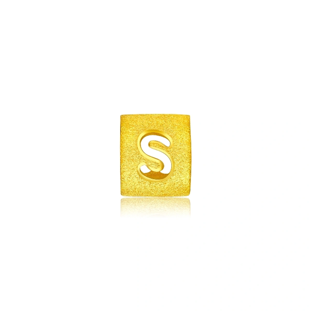 999.9 Gold Pendant (Large English Letter S)
