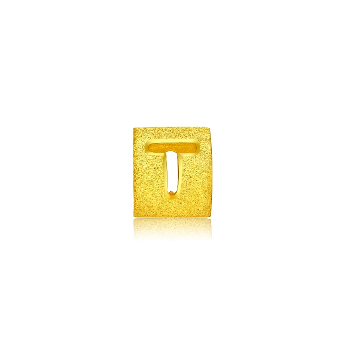 999.9 Gold Pendant (Large English Letter T)