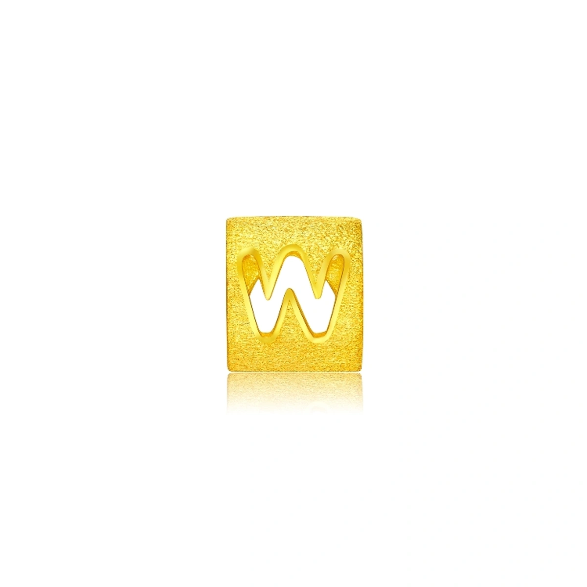 999.9 Gold Pendant (Large English Letter W)