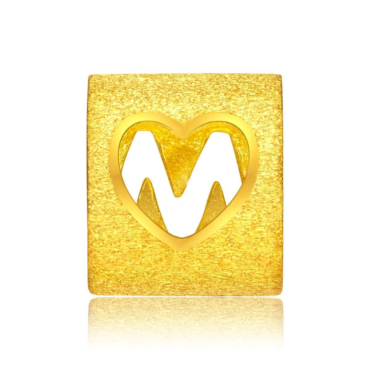 999.9 Gold Pendant (Large English Letter W)