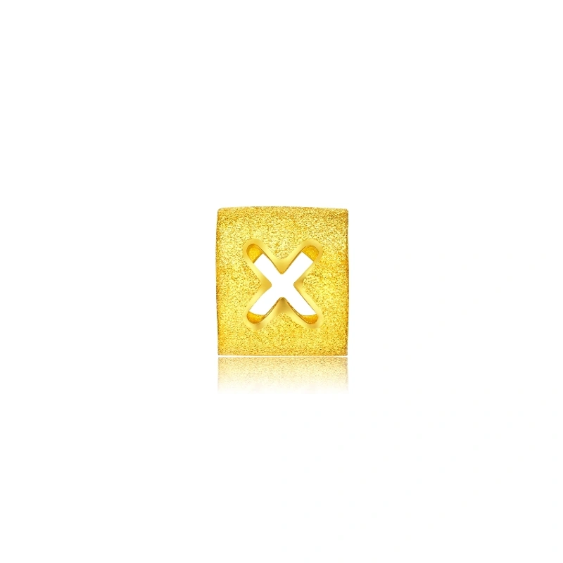 999.9黃金吊墜 (大版字母X)