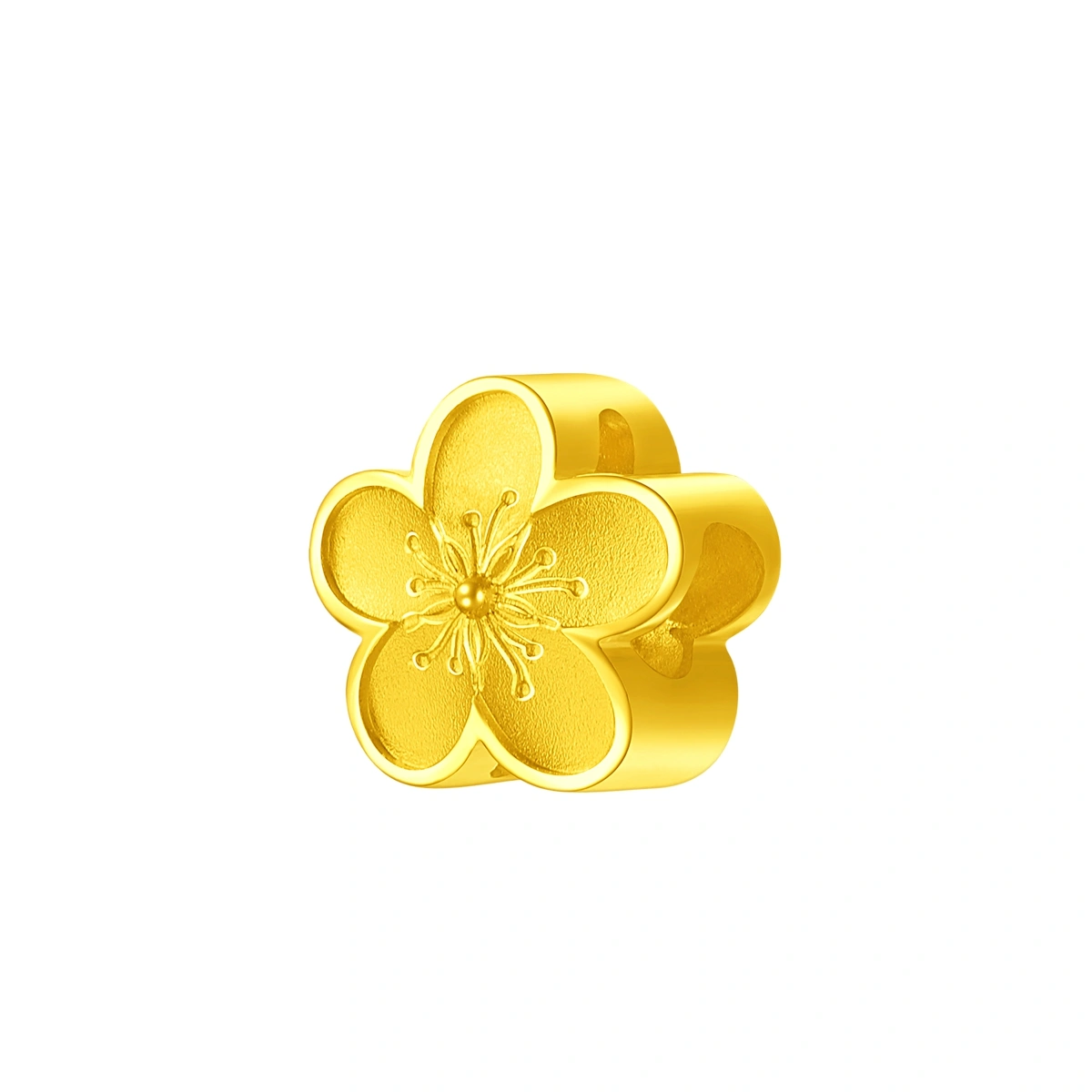 Peach Blossoms 999.9 Gold pendant
