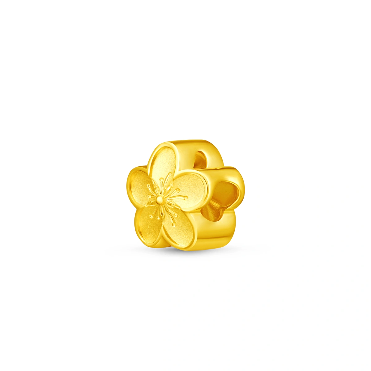 桃花999.9黃金吊墜