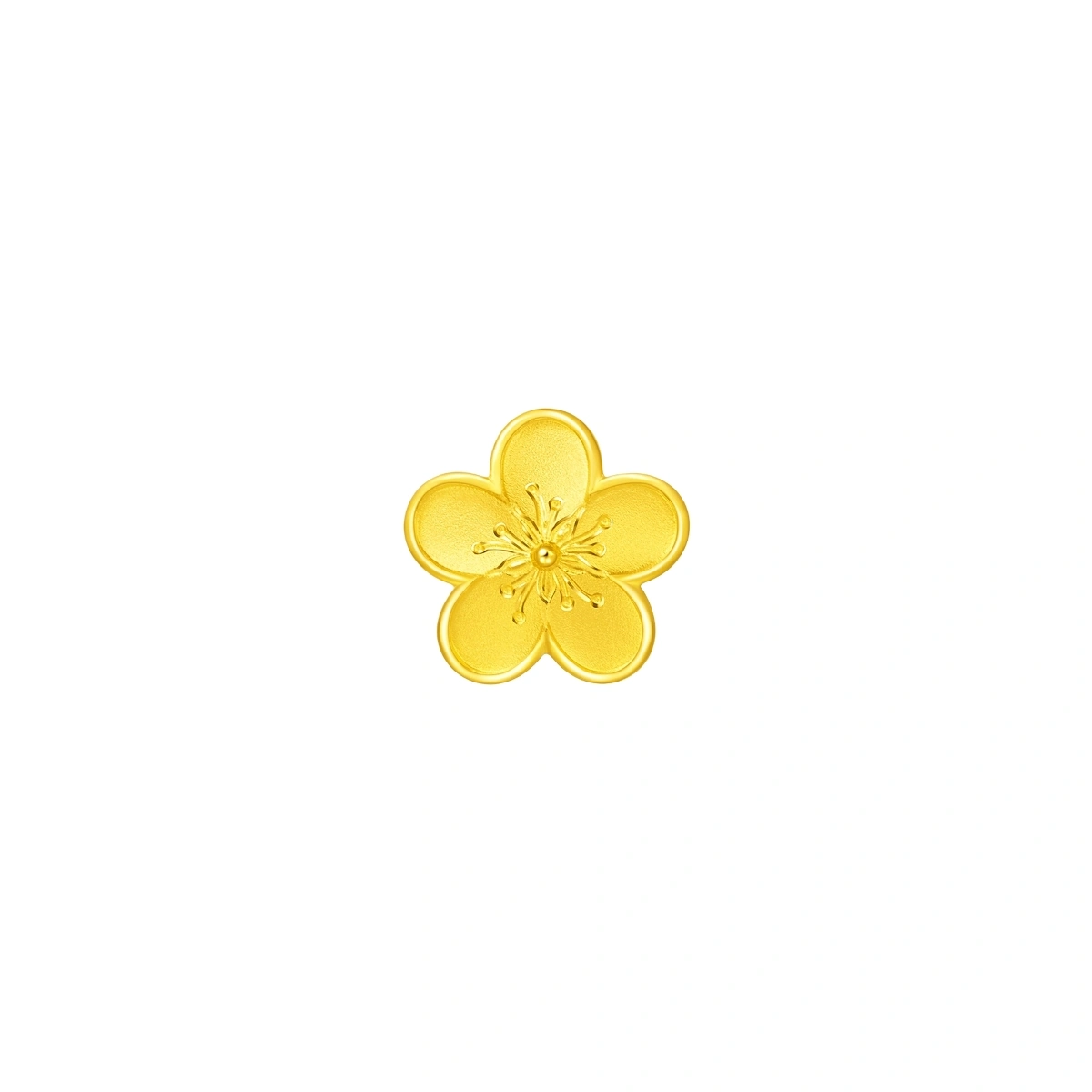 Peach Blossoms 999.9 Gold pendant