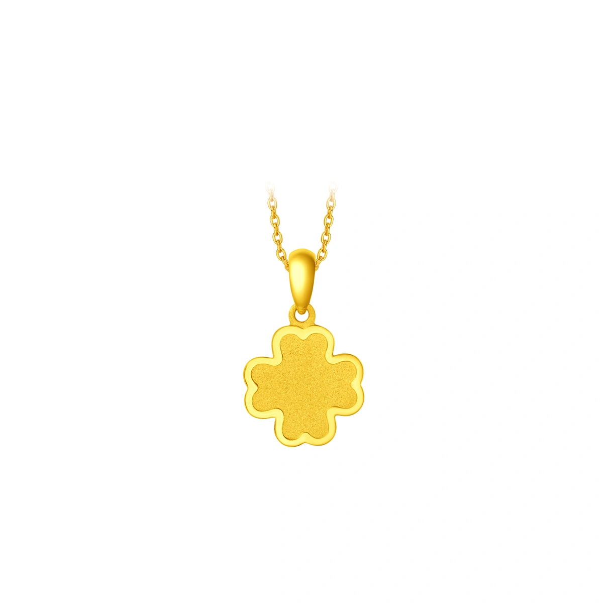 Lucky Four-Leaf Clover 999.9 Gold pendant