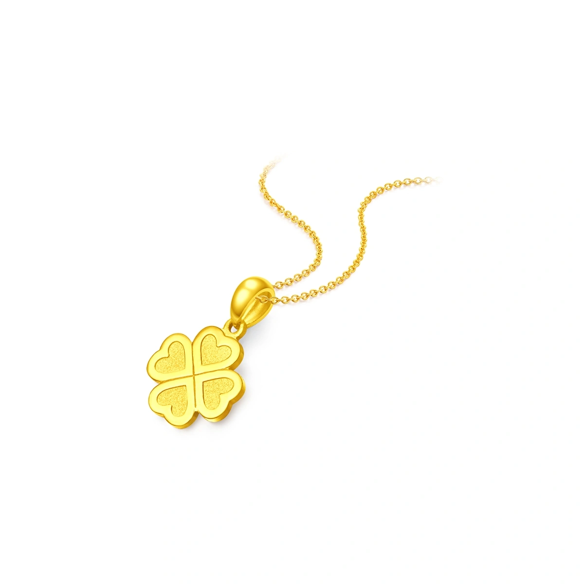 Lucky Four-Leaf Clover 999.9 Gold pendant