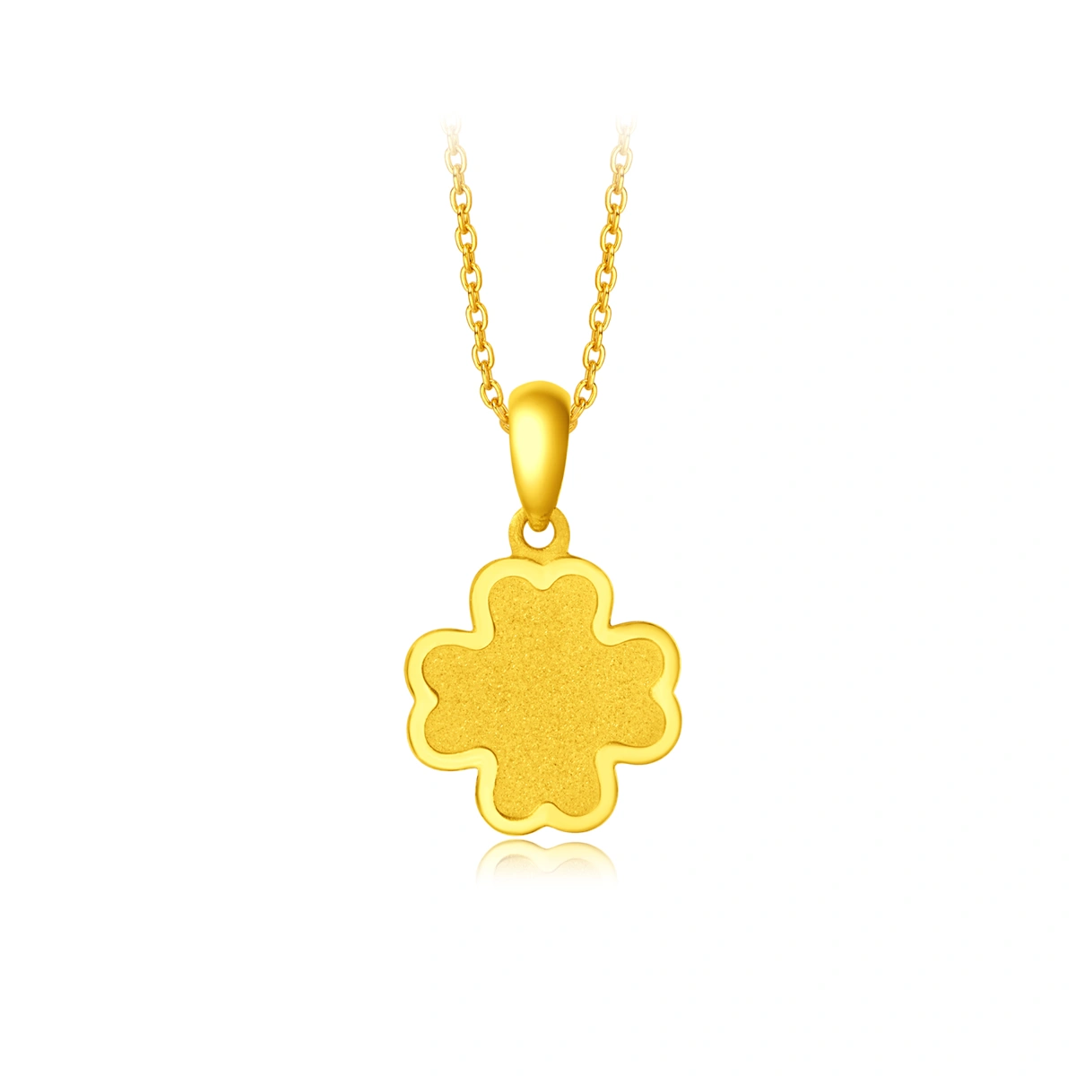 Lucky Four-Leaf Clover 999.9 Gold pendant
