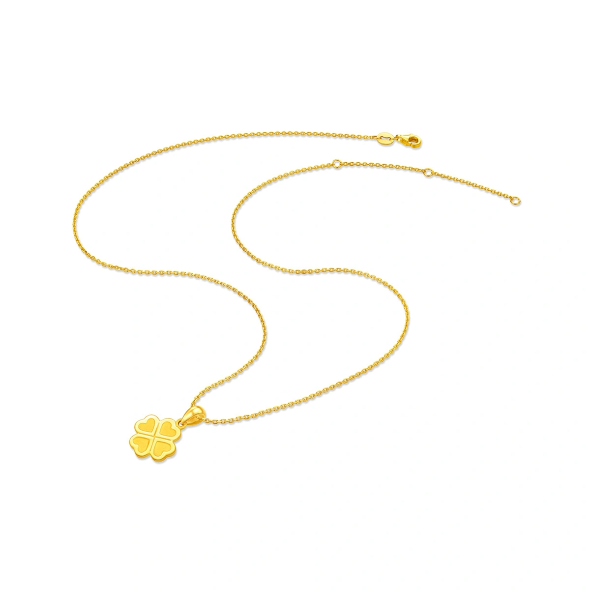 Lucky Four-Leaf Clover 999.9 Gold pendant