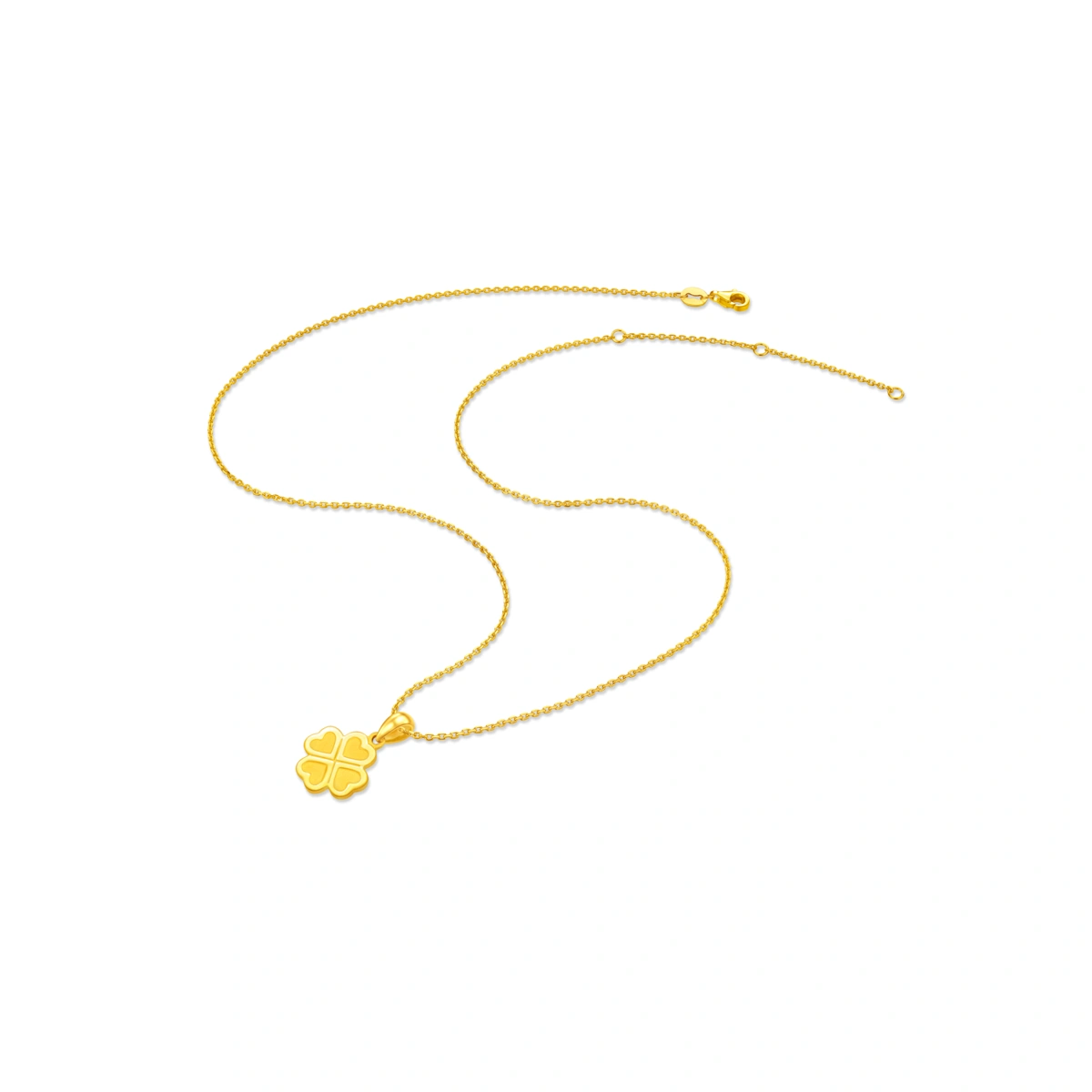 Lucky Four-Leaf Clover 999.9 Gold pendant
