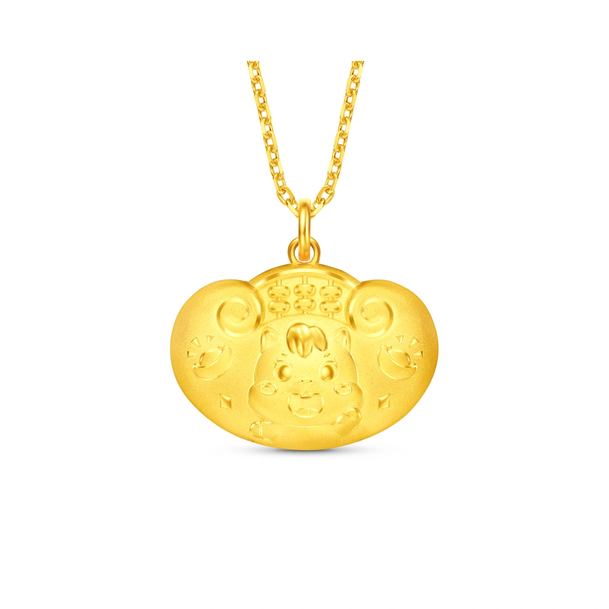 長命富貴鎖包999.9黃金吊墜