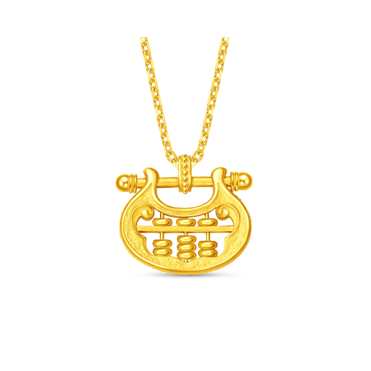 Abacus 999.9 Gold pendant