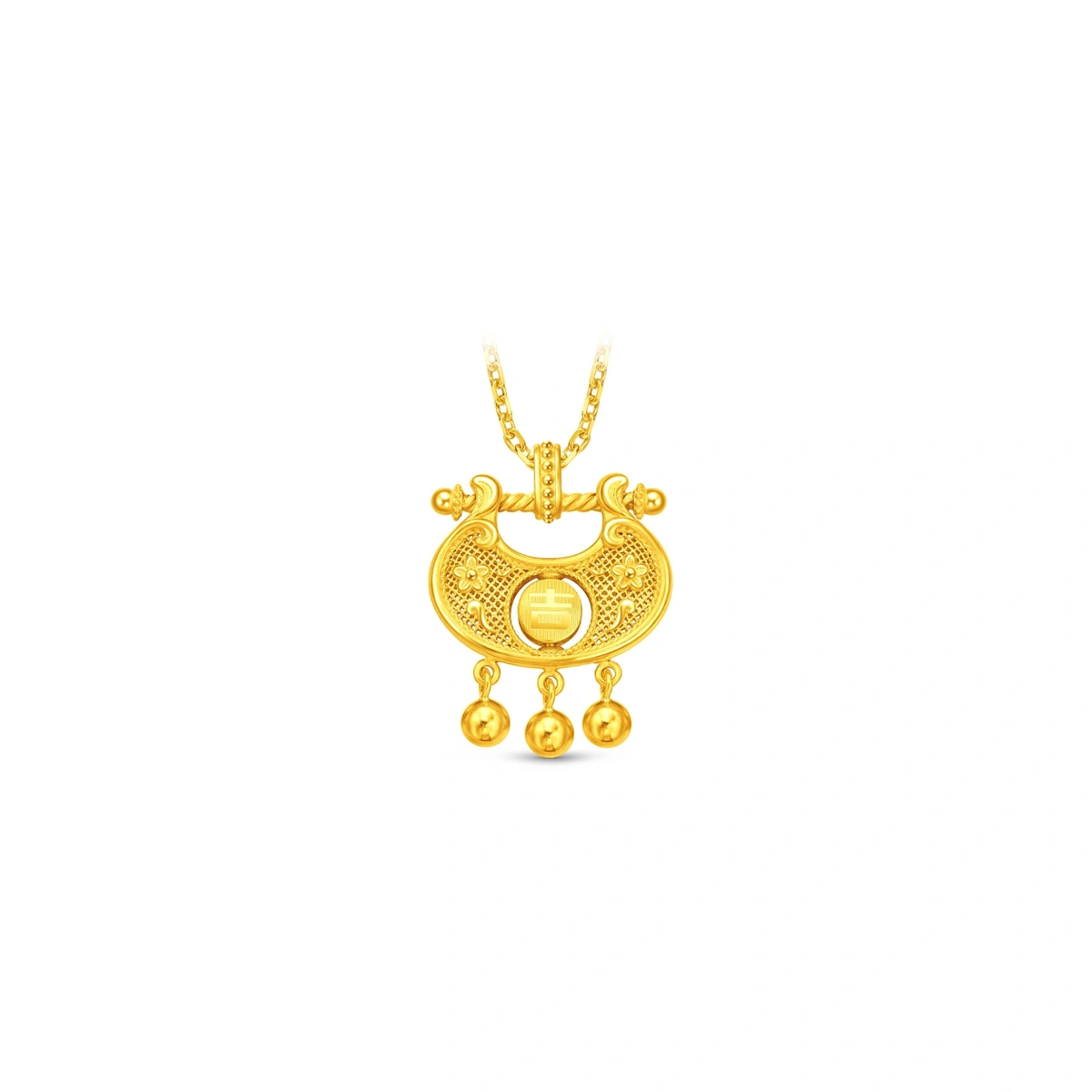 999.9 Gold pendant