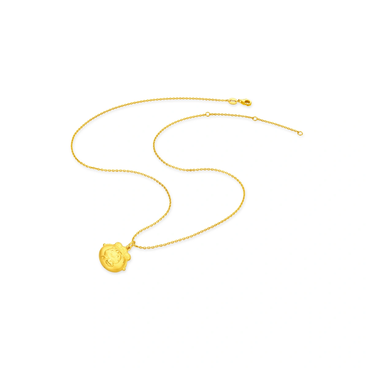 福字鎖包999.9黃金吊墜