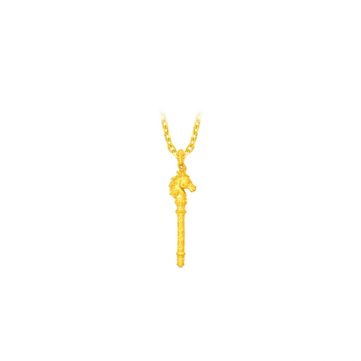 Horse Scepter 999 Gold pendant