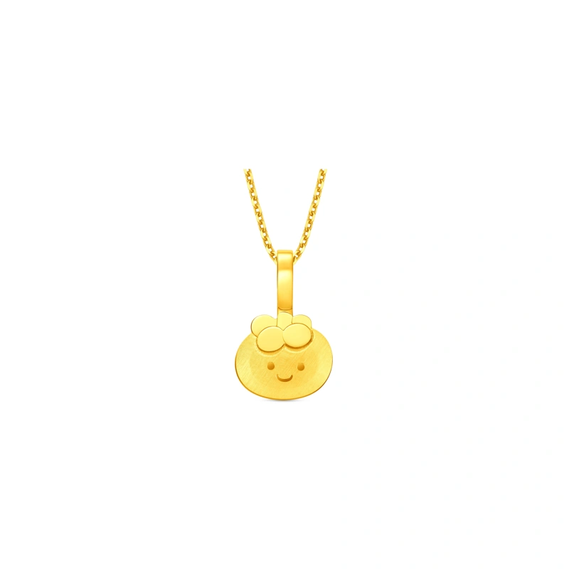 Smiling Mangosteen 999 Gold pendant