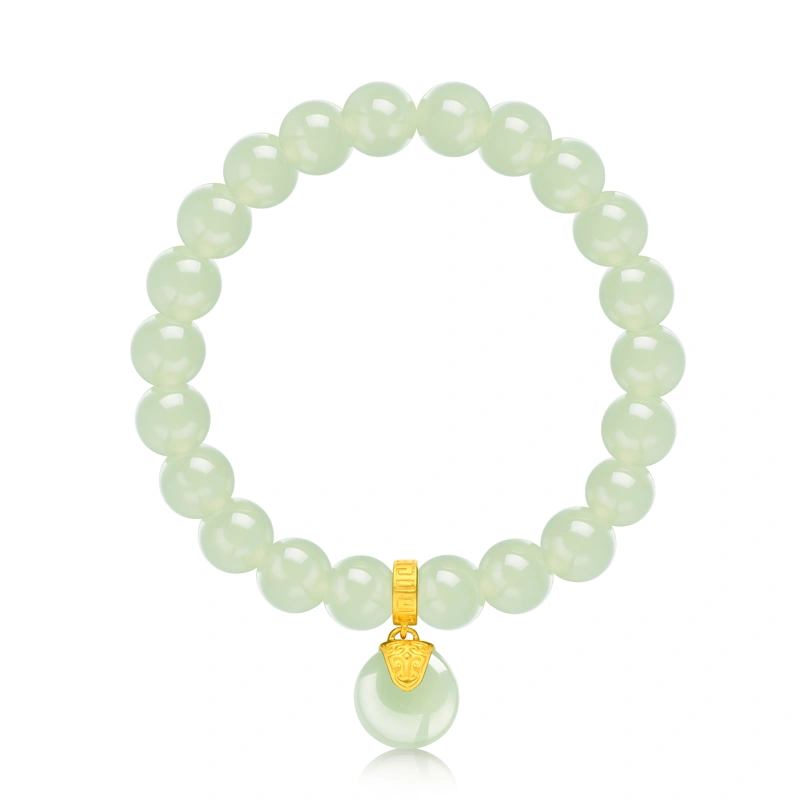 999 Gold semi-precious stone bracelet