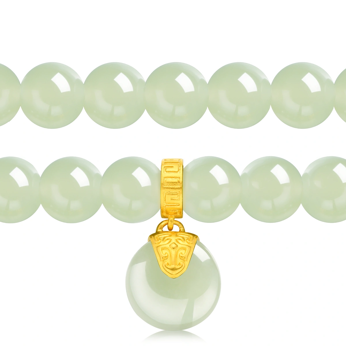 999 Gold semi-precious stone bracelet
